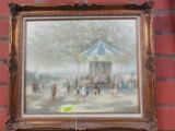 VERDY OIL ON CANVAS OF A CARNIVAL SCENE