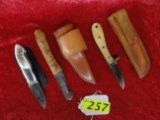 (3) COLLECTIBLE KNIVES: