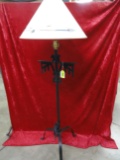 METAL STANDING LAMP WITH INDIAN MOTIF