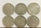 (6) CIRCULATED MORGAN SILVER DOLLARS: