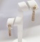 14KT YELLOW GOLD AND DIAMOND EARRINGS
