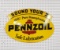 PENNZOIL DOUBLE SIDED ENAMEL SIGN, EXCELLENT CONDITION