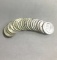 ROLL OF CIRCULATED FRANKLIN & KENNEDY SILVER HALF DOLLARS: