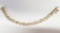 14KT YELLOW GOLD AND DIAMOND BRACELET