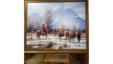 PAIR OF MARTIN GRELLE,CA (B. 1954, TX) S&N GICLEE PRINTS: