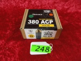 200 RDS MONARCH 380 ACP STEEL CASE 94 GR FMJ AMMO