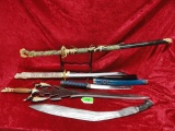 8 SWORDS: (3) SAMURAI, (1) KUKURA AND ONE DRAGON SLAYER