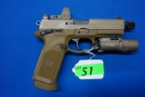 FNH FNX-45 TACTICAL SEMI-AUTOMATIC PISTOL, SR # FX3U091071,