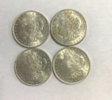 (4) AU-BU 1921 MORGAN SILVER DOLLARS