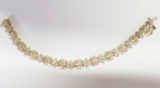 14KT YELLOW GOLD AND DIAMOND BRACELET