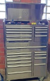 KOBALT STAINLESS STEEL ROLLING TOOL BOX WITH 20 DRAWERS