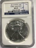 NGC GRADED EARLY RELEASES MS69 2012 EAGLE $1 COIN