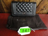CHANEL BLACK QUILTED REPLICA HANDBAG - NEW WITH DUST BAG