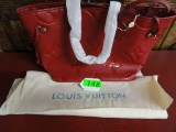 RED LOUIS VUITTON REPLICA HANDBAG -NEW WITH DUST BAG