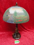 REVERSE PAINTED TABLE LAMP