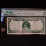 PGM GRADED 63 1929 $10.00 TEST NOTE