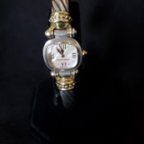 DAVID YURMAN CABLE STERLING SILVER AND 18KT YELLOW GOLD 2 QUARTZ WATCH