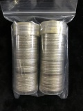 (2) ROLLS OF 40 SILVER WASHINGTON QUARTERS