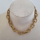 10KT YELLOW GOLD LARGE LINK NECKLACE-141 GRAMS