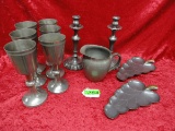 LOT OF PEWTER PIECES: