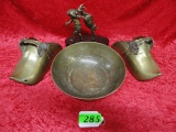 LOT OF BRASS PIECES: