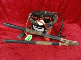 TREE LIMB SHEAR, BUCKET WITH JUMPER CABLES