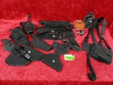 LARGE LOT OF PISTOL HOLSTERS