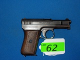 MAUSER M1914 SEMI-AUTOMATIC PISTOL, SR # 279124, 6.35MM CAL,