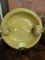 LARGE GOLD POTTERY ACCENT BOWL