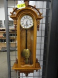 GERMAN 1 WEIGHT WALL CLOCK, TIME ONLY