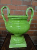 LARGE GREEN POTTERY URN