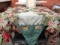 2 SEQUIN TABLE RUNNERS & FANCY SQUARE TABLE CLOTH