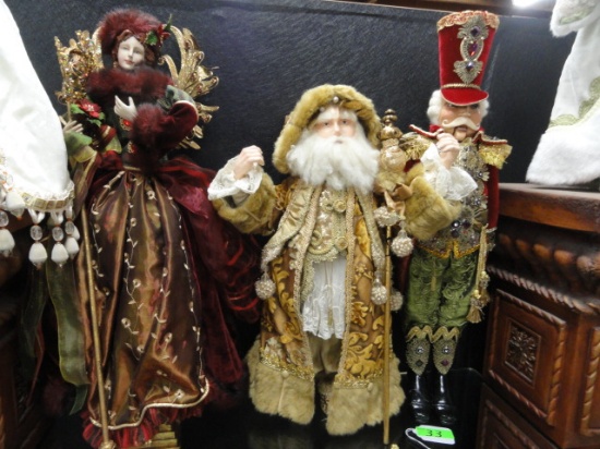 (3) CHRISTMAS FIGURES: