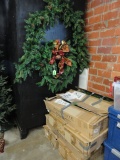 (9) LIGHTED 9' GARLANDS WITH PINE CONES IN BOXES