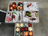 5 BOXES OF FRONTGATE HOLIDAY COLLECTION ORNAMENTS,