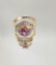 14 KT GOLD PINK TOPAZ AND DIAMOND RING: