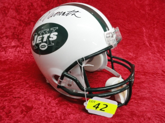 JOE NAMATH SIGNED HELMET, BECKETT CERTIFIED