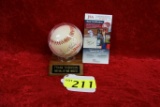 FRANK ROBINSON 1982 HALL OF FAME INDUCTEE SIGNED BASEBALL JSA CERTIFIED