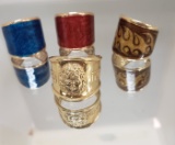 (4) 14KT GOLD RINGS: