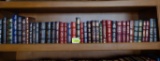 SHELF  OF 39 EASTON PRESS LEATHER BOUND CLASSIC LITERATURE BOOKS -