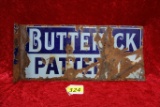 BUTTERICK PATTERNS 2-SIDED ENAMEL SIGN