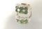 14KT GOLD, DIAMOND AND CHRYSOPRASE RING,