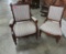 (2)  EASTLAKE OAK CHAIRS WITH UPHOLSTERED BACKS AND SEATS