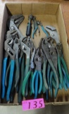 LARGE LOT OF CHANNEL LOCKS, PLIERS & CUTTERS - ALL SIZES