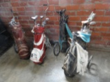 4 SETS OF GOLF CLUBS: