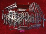 LARGE LOT OF SNAP-ON COMBO WRENCHES, (65) TOTAL