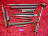 LOT OF PUNCHES & CHISELS, (14) TOTAL