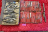 LARGE LOT OF CHISELS, PUNCHES, (2) SETS & MANY LOOSE