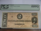PCGS GRADED  1864 $2 CONFEDERATE STATES OF AMERICA