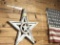 WHITE PAINTED TEXAS STAR WALL DÉCOR